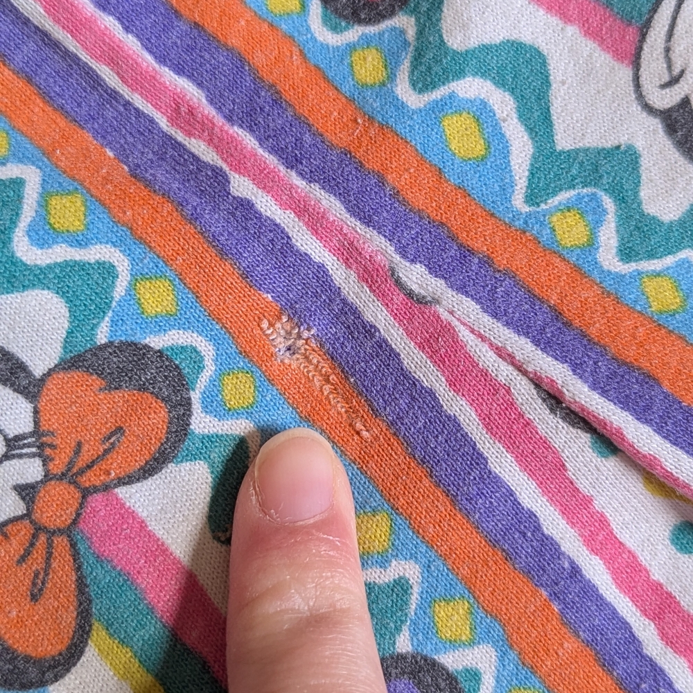 90s Mickey Mouse Colorful Patterned Shorts - Picture 5 of 5